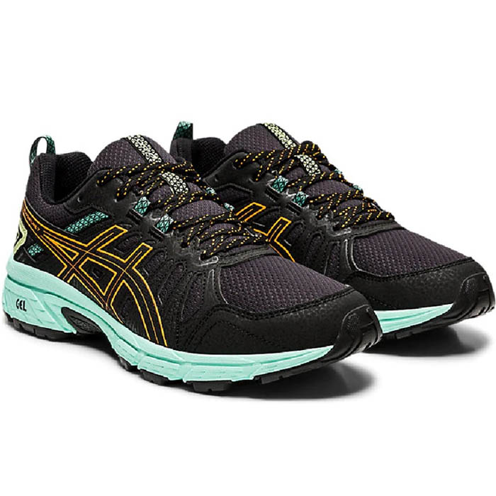 Tenis Asics GEL VENTURE Mujer Black/Orange Pop 1012A476.003