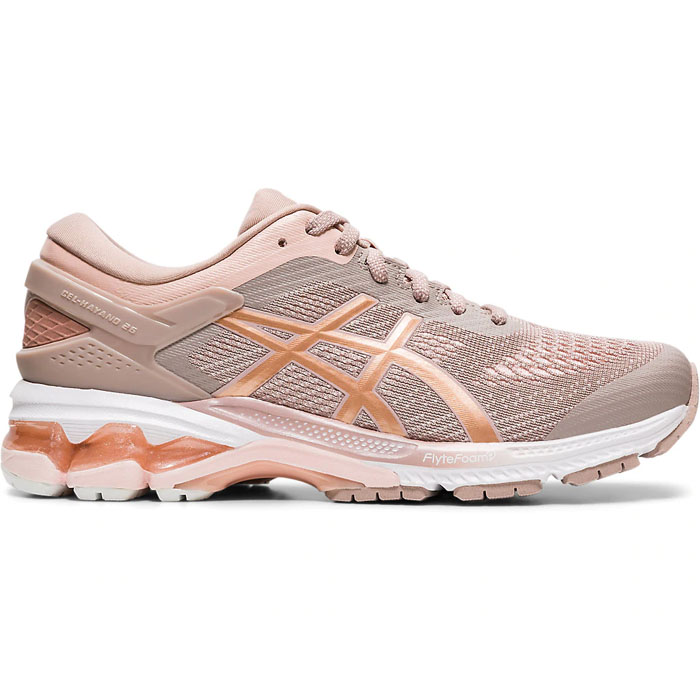 Tenis Asics GEL KAYANO 26 Mujer Fawn/Rose Gold 1012A457.701.