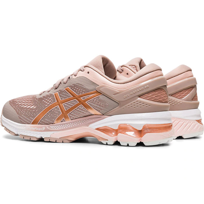 Tenis Asics GEL KAYANO 26 Mujer Fawn/Rose Gold 1012A457.701.