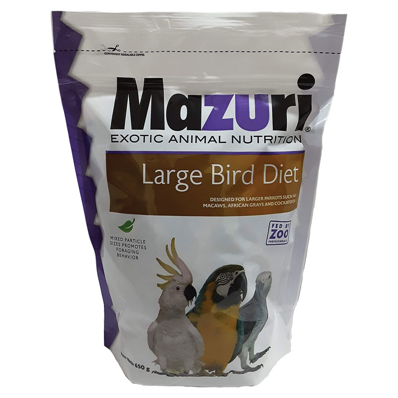 Mazuri Large Bird Diet Alimento Loro Guacamaya 650 Grs