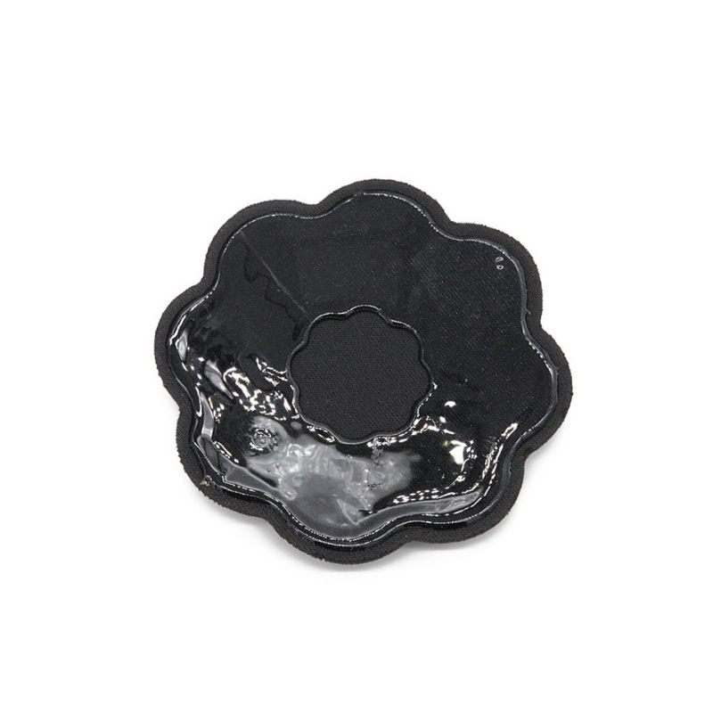 Parches Cubre-Pezones Adhesivos de Tela, LBP, Tapapezones -Negro Flor