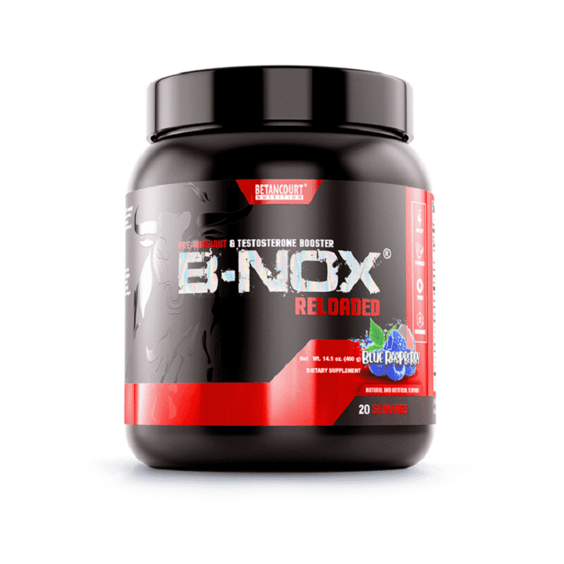 BETANCOURT B-NOX RELOADED 20 SERV  OXIDO NITRICO Y TESTOSTERONA SABOR BLUE BERRY