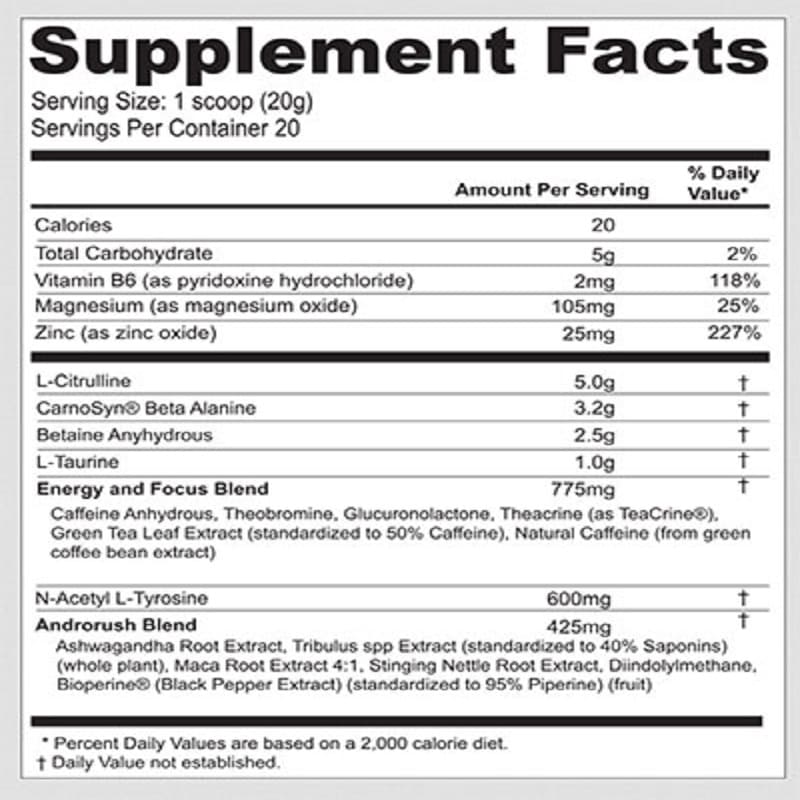 BETANCOURT B-NOX RELOADED 20 SERV  OXIDO NITRICO Y TESTOSTERONA SABOR BLUE BERRY