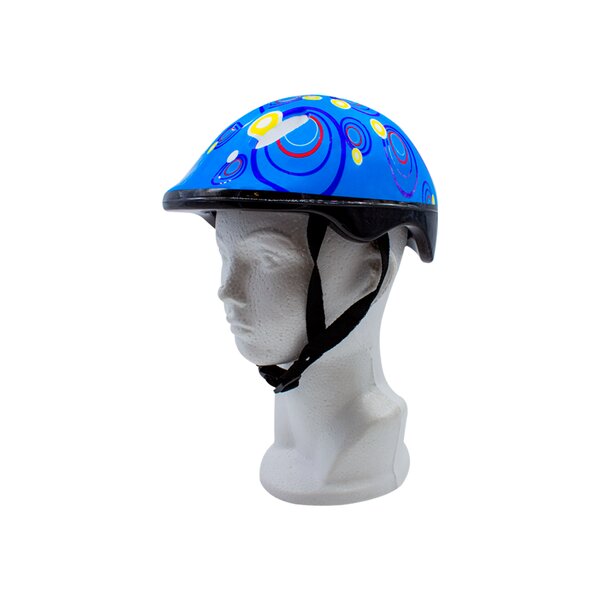 Set Casco Y Protecciones para Niño/niña Azul Bolitas Rodilleras, Coderas y Muñequeras 