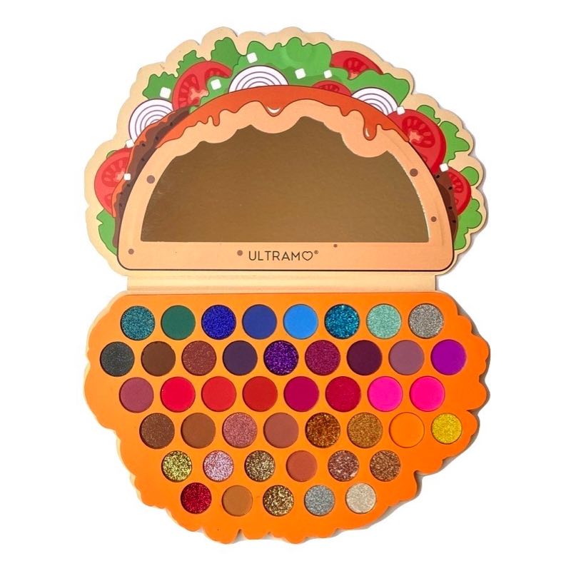 Paleta De Sombras En Forma De Taco 44 Tonos Mate Y Glitter Ultramo