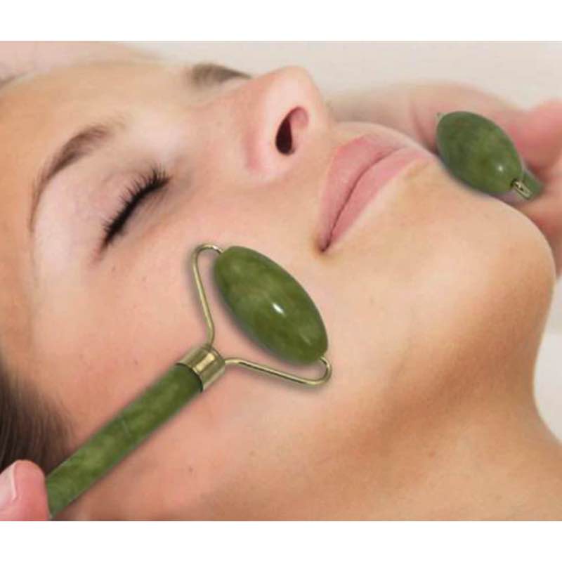 Rodillo De Jade Para Masaje Facial Anti Arrugas Reafirmante 