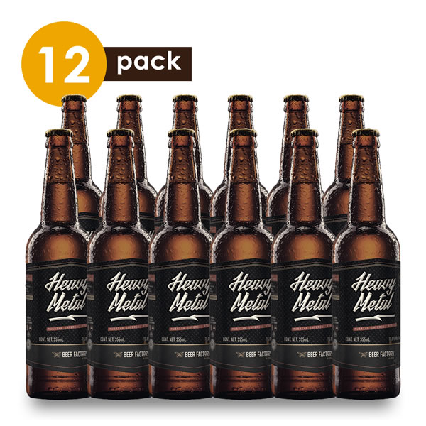 Cerveza Artesanal Beer Factory Heavy Metal Beerpack 12