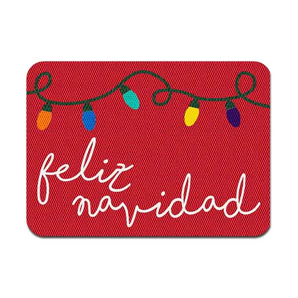 TAPETE DECORATIVO ELITEMAT DISEÑO FELIZ NAVIDAD LUCES