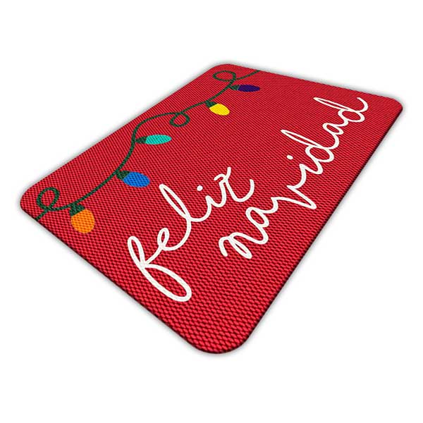 TAPETE DECORATIVO ELITEMAT DISEÑO FELIZ NAVIDAD LUCES