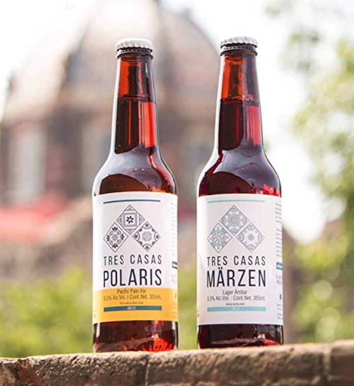 Cerveza Artesanal Tres Casas Caja Mixta. 12 botellas Polaris. 12 botellas Märzen 355 ml