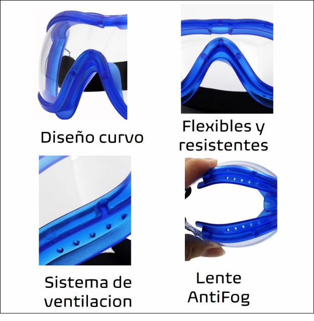 Gogles Goggles Lentes Gafas De Seguridad Niños  Niñas Negros