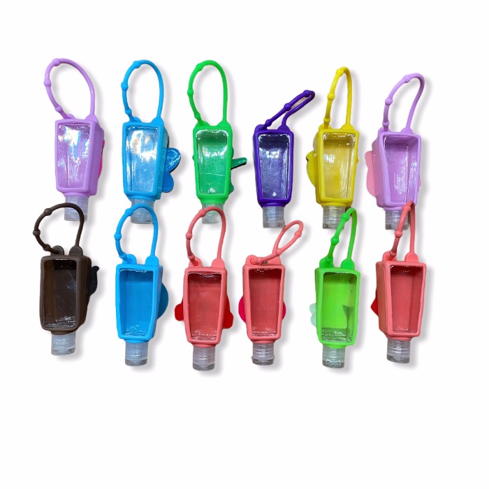 Botella Funda Gel Antibacterial Crema Jabon Personal Llavero