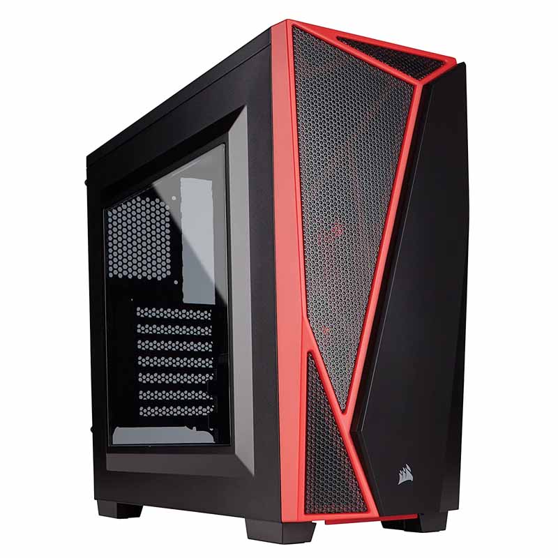GABINETE CORSAIR CARBIDE SPEC 04 NEGRO-ROJO SF ATX ACRILICO CC-9011107-WW