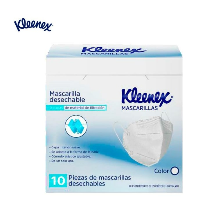 KLEENEX CUBREBOCAS KN95 10 PIEZAS