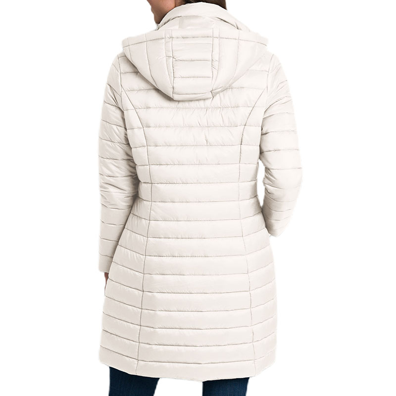 Chamarra Acolchada Ligera con capucha Resistente al Agua y al Viento plegable para dama