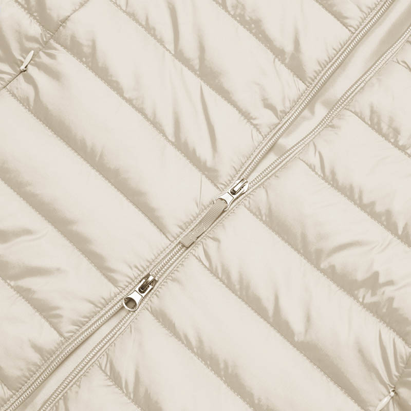 Chamarra Acolchada Ligera con capucha Resistente al Agua y al Viento plegable para dama