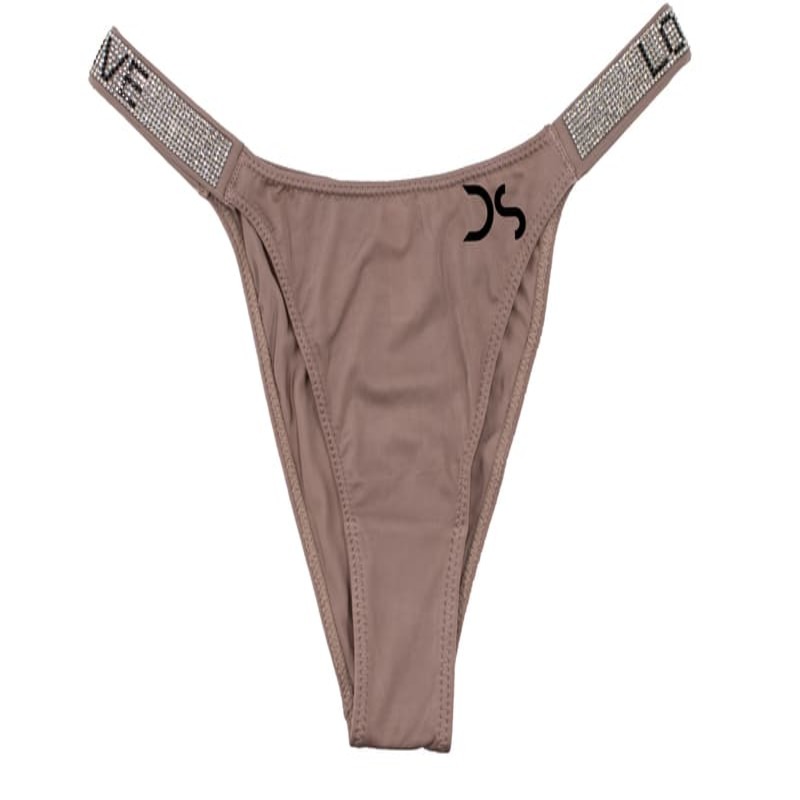 Tanga Lenceria Sexys Dama Con Pedrería Brazilian