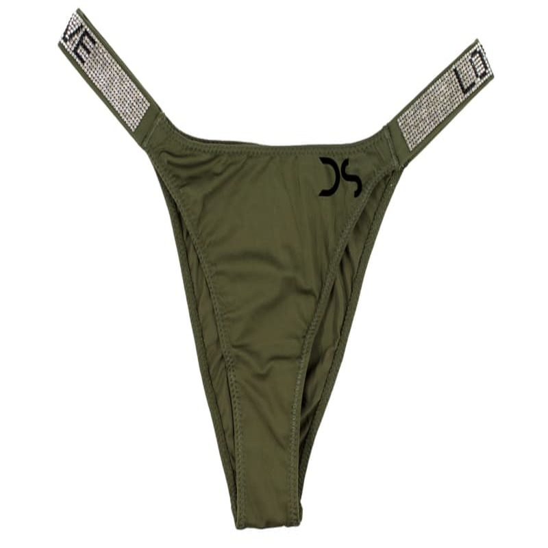 Tanga Lenceria Sexys Dama Con Pedrería Brazilian