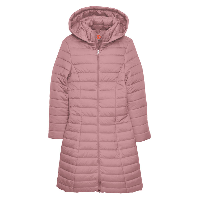 Chamarra Acolchada Ligera con capucha Resistente al Agua y al Viento plegable para dama