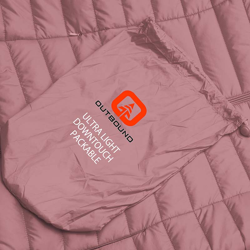 Chamarra Acolchada Ligera con capucha Resistente al Agua y al Viento plegable para dama