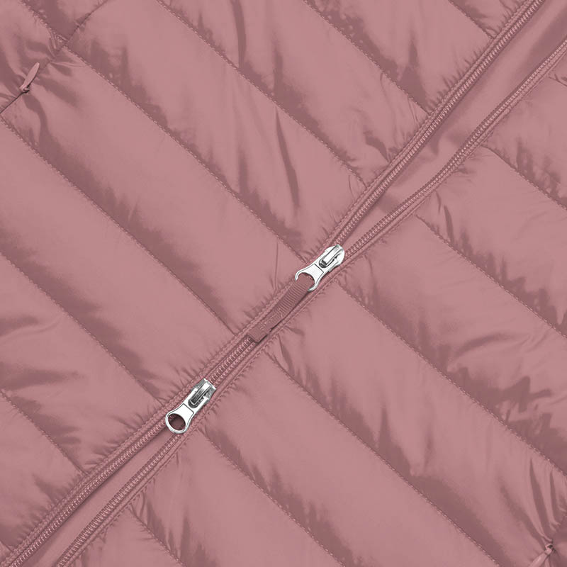 Chamarra Acolchada Ligera con capucha Resistente al Agua y al Viento plegable para dama