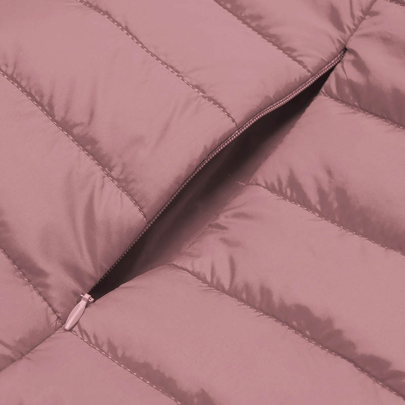 Chamarra Acolchada Ligera con capucha Resistente al Agua y al Viento plegable para dama