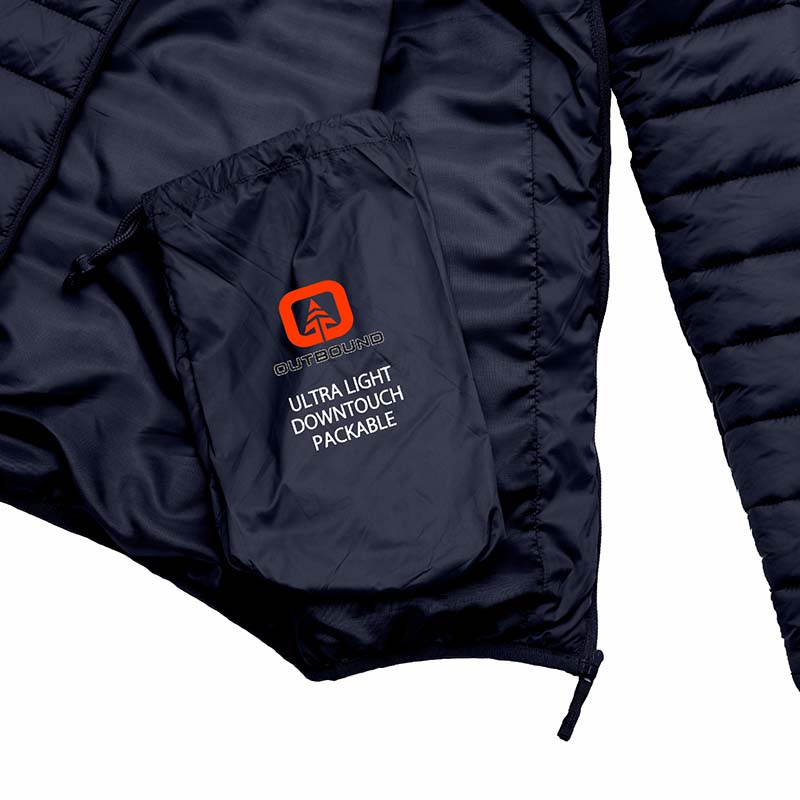Chamarra ultra ligera, Contra viento y agua para Caballero, Slim Fit -MARCA OUTBOUND-