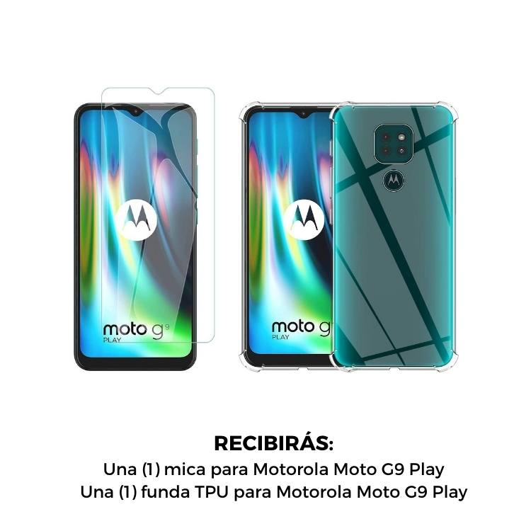 Mica + Funda Motorola Moto G9 Play Contra Golpes