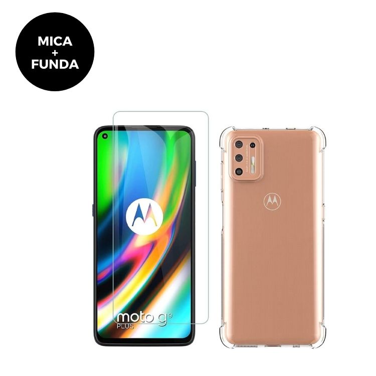 Mica + Funda Motorola Moto G9 Plus Contra Golpes
