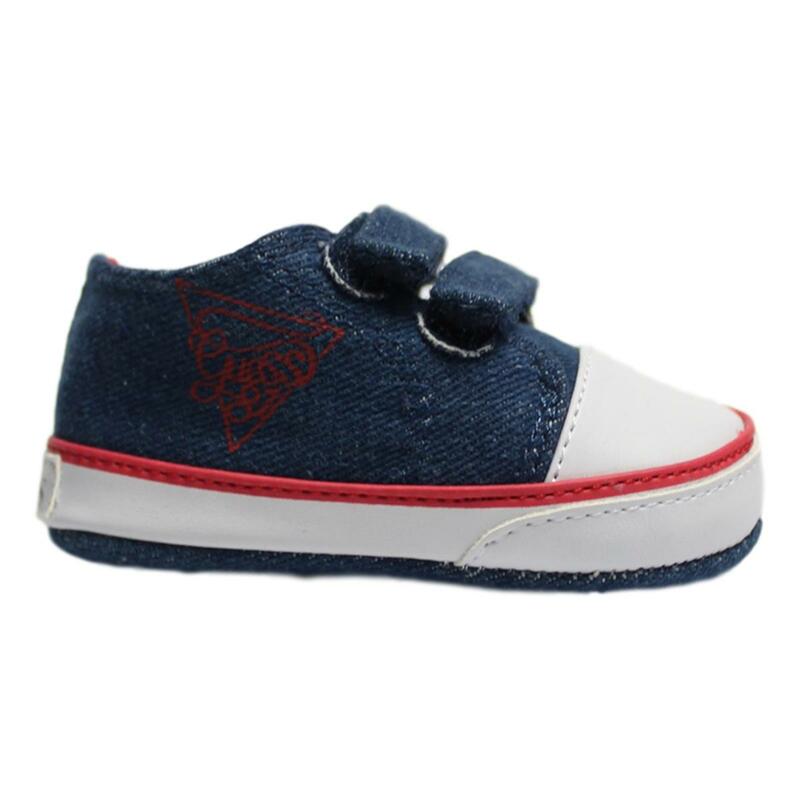 Tenis Guess Para Bebé Color Azul Mezclilla Con Ajuste