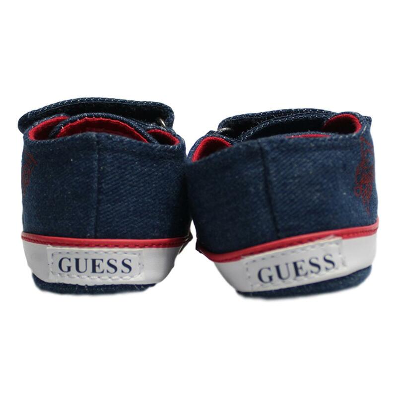 Tenis Guess Para Bebé Color Azul Mezclilla Con Ajuste