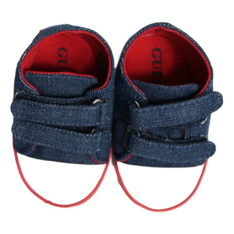 Tenis Guess Para Bebé Color Azul Mezclilla Con Ajuste