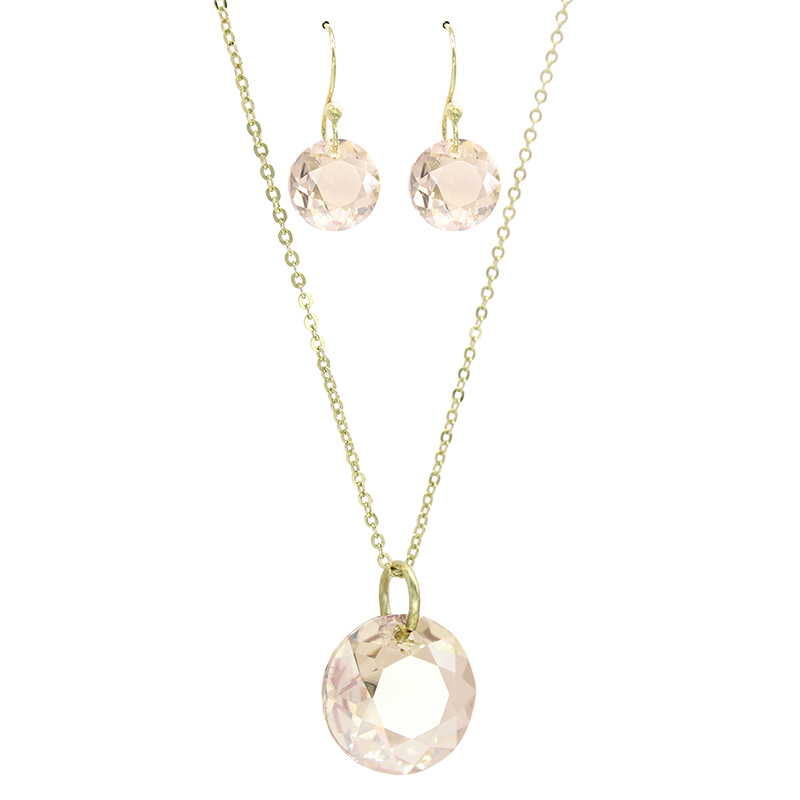 Collar y Pendientes Classic con Crystal Austriaco y Plata Mexicana 0,925