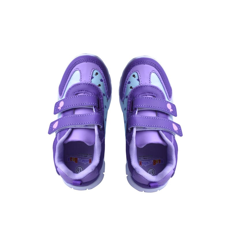 Tenis Para Niña Masha Y El Oso Color Morado Estampado Masha
