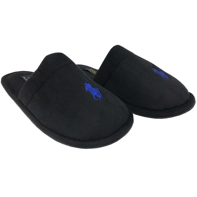 Pantufla Polo Ralph Lauren Para Caballero Casual Color Negro