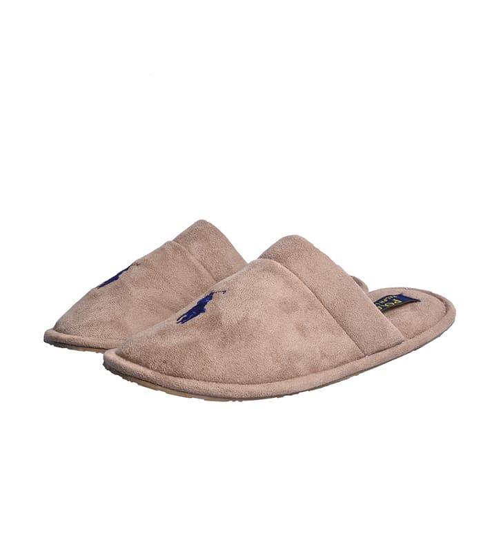 Pantufla Polo Ralph Lauren Para Caballero Color Camel