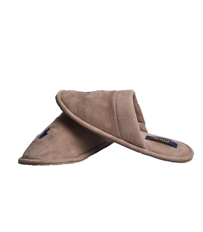 Pantufla Polo Ralph Lauren Para Caballero Color Camel