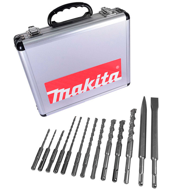 Juego De Brocas Y Cinceles SDS-Plus Makita D-31734 13 Piezas