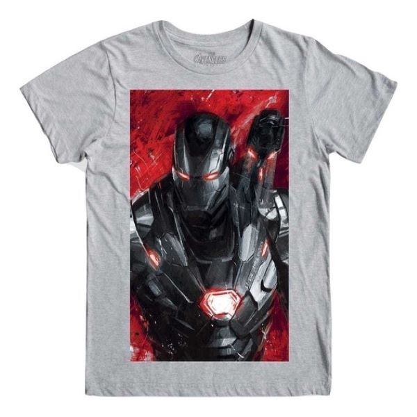 Playera Mascara de Latex Hombre Maquina de Guerra Marvel