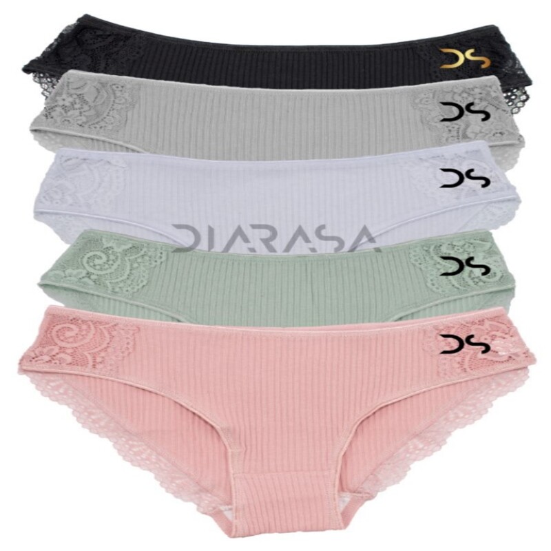 Paquete De 5 Pantaletas De Algodón Casual