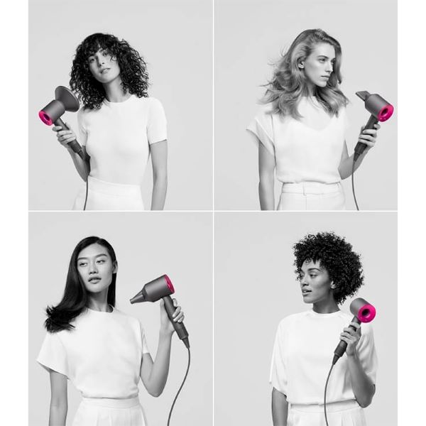 Secadora de Cabello Dyson Supersonic Special Edition - Incluye Cepillo y Peine - FuchsiaNíquel