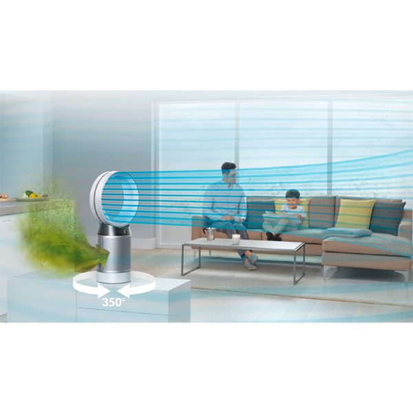 Purificador Ventilador Dyson Pure Cool Link de escritorio (Blanco/Plata)