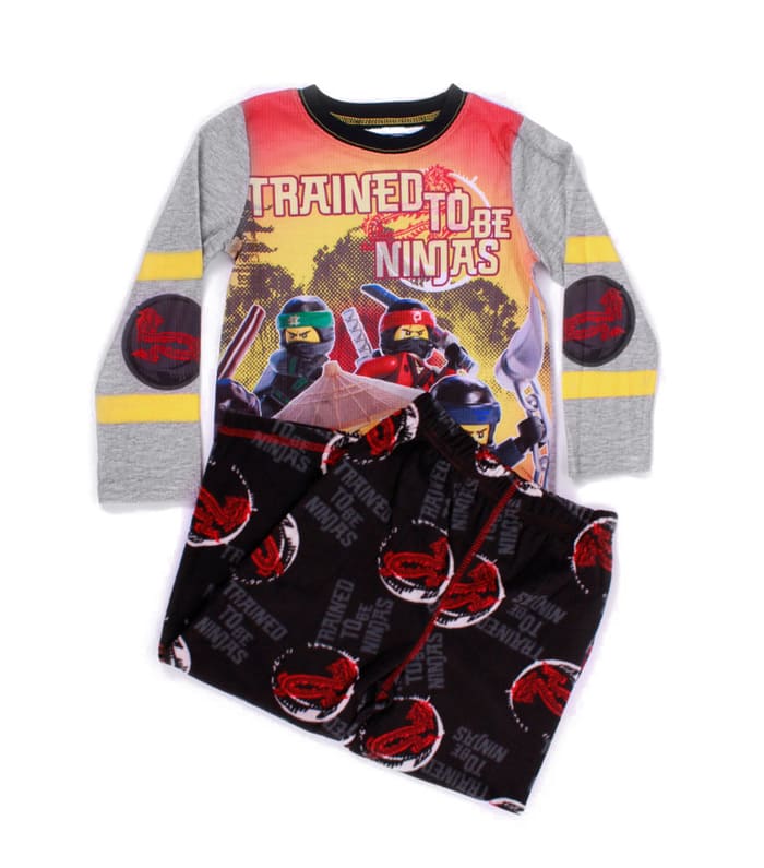 Pijama Lego Para Niño De Ninjago Spinjitzu Naranja Y Negro