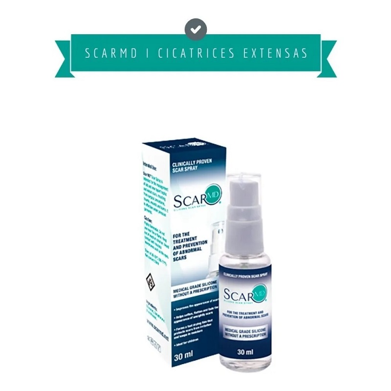 Scar Md Spray, Desvanecedor De Cicatrices Con Silicona, Piel
