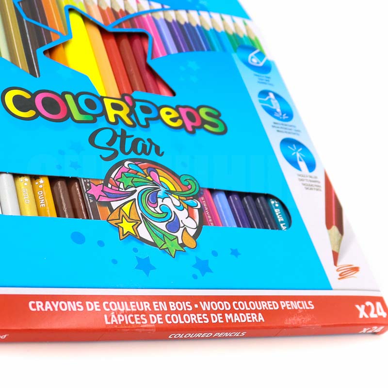 Colores Con 24 Lapices Colorpeps Triangulares Maped