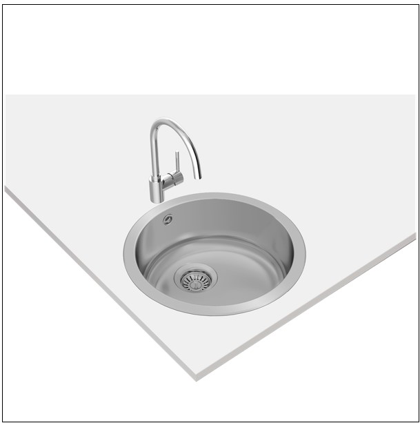 Tarja Sencilla Empotrable Sencilla Teka BASICO 450 1C 45 Cm