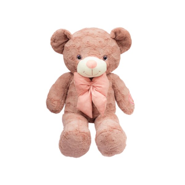 Oso de Peluche de Color Rosa con Moño
