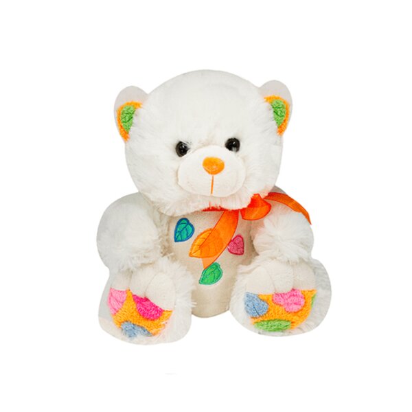 Osito Naranja de Peluche Detalles de Color