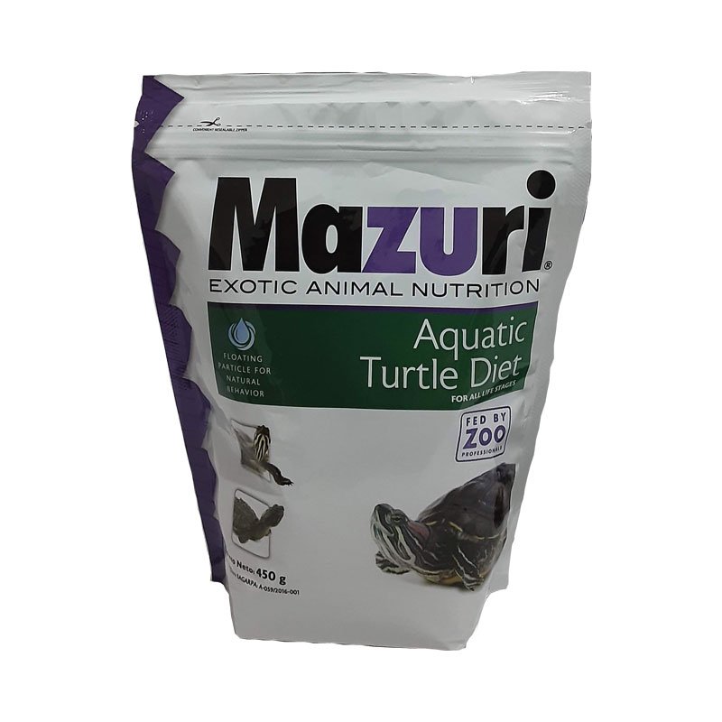 Mazuri Aquatic Turtle Diet Alimento Tortuga De Agua 450 Grs