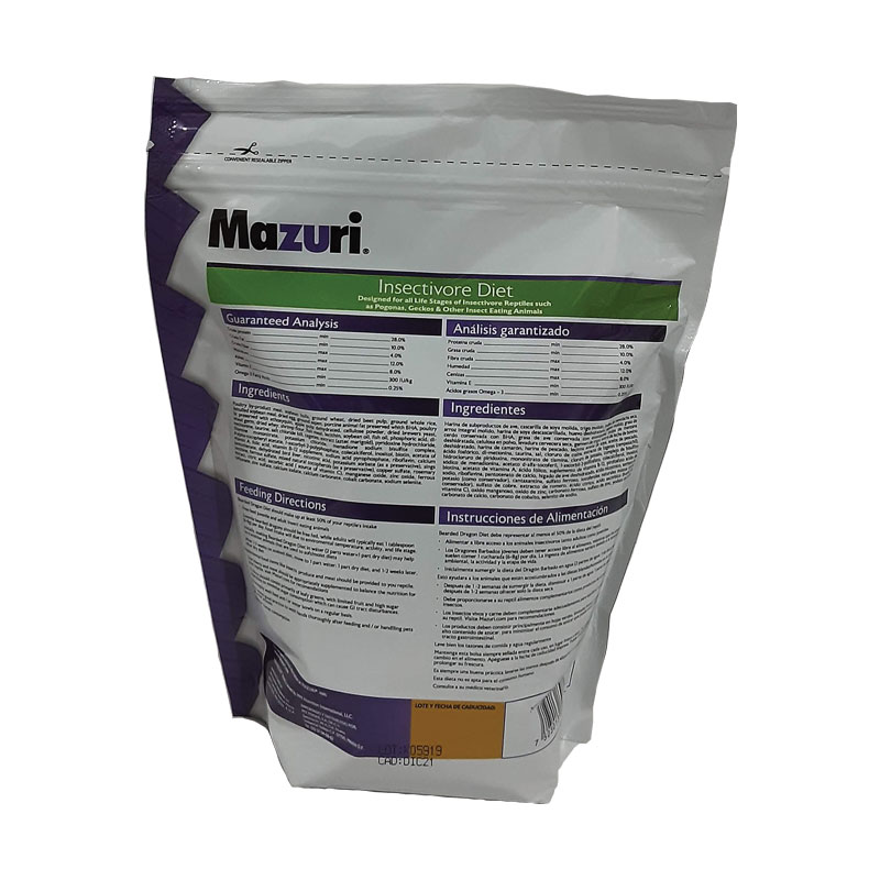 Mazuri Insectivore Diet Alimento Para Insectivoros 500 Grs